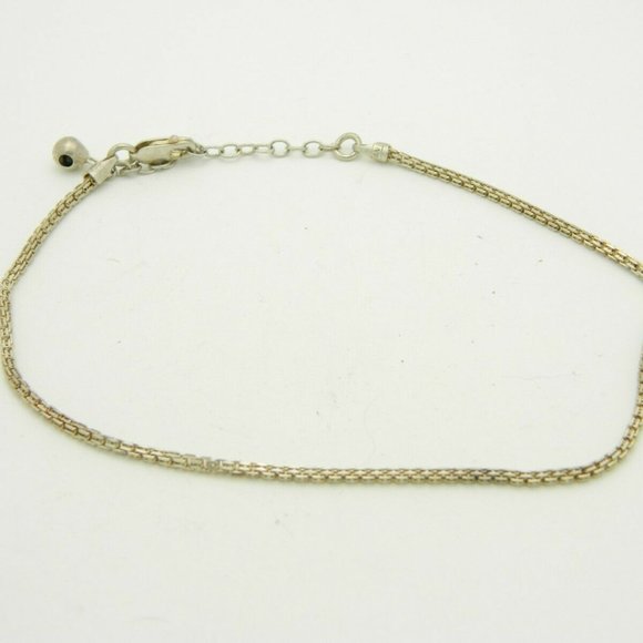 AZ Jewelry - Signed AZ Italy .925 Sterling Silver Chopin Ankle